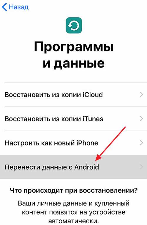 Как перенести фото с айфона на андроид