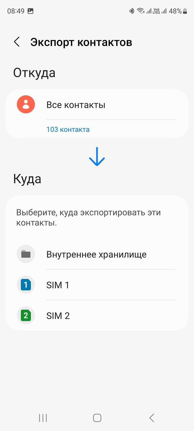 Как перенести контакты на сим карту Как перенести контакты на сим карту