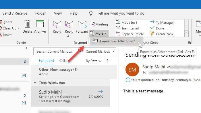 Как переслать несколько писем в outlook Как переслать несколько писем в outlook