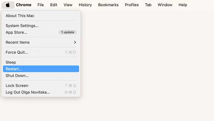 Принудительная перезагрузка MacBook при зависании системы через клавиатуру