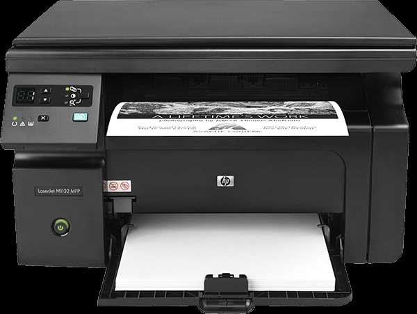 Проверка печати и сканирования на LaserJet M1132 MFP