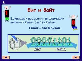 Посчитай сколько байт информации содержит 40 бит Посчитай сколько байт информации содержит 40 бит