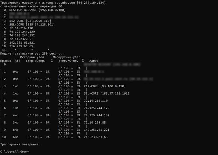 Оптимизация сетевых параметров OBS