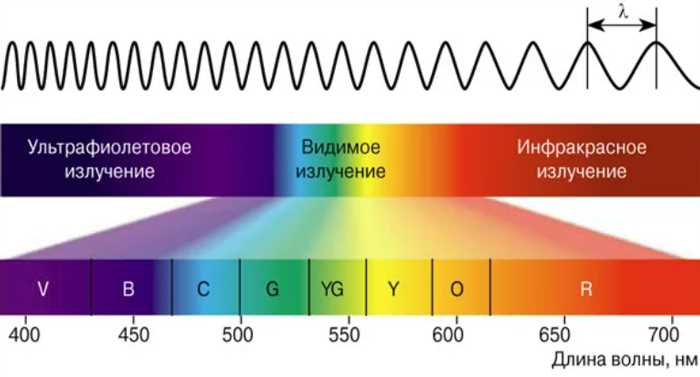 Какая часть электромагнитного спектра содержит волны максимальной длины