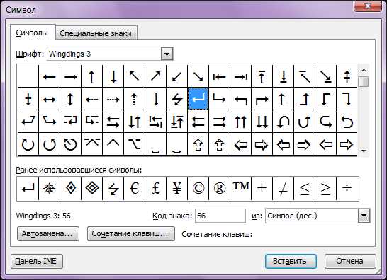 Символ перевода строки в word как выглядит