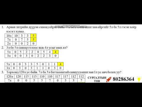 Примеры всех возможных трёхзначных комбинаций