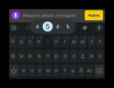 Сочетания клавиш для быстрого ввода ударений