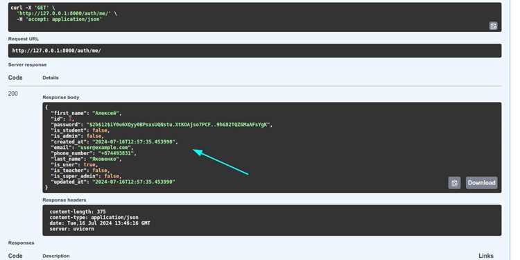 Проверка статуса кодов ответов API и их интерпретация