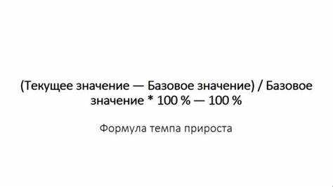 Как адаптировать формулу темпа роста для данных с убытками или снижением