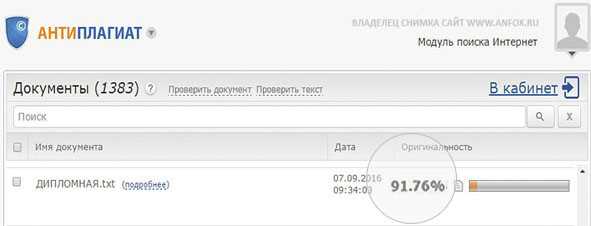 Как сделать антиплагиат на реферат