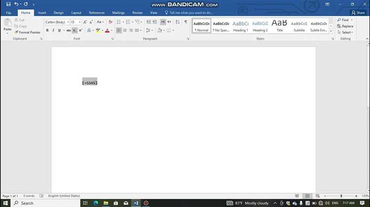 Проверка наличия значка Ctrl в документе Word