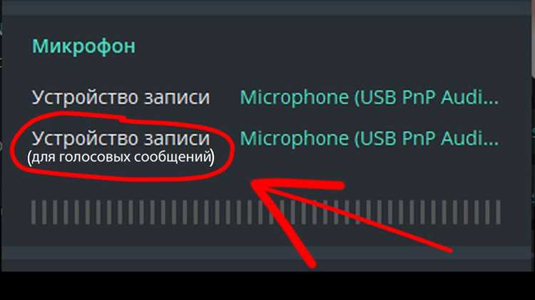Настройка чувствительности и громкости записи в приложении