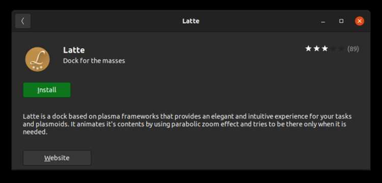 Как установить latte dock manjaro