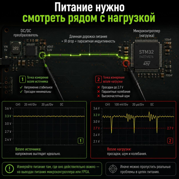 Почему «3,3 В на мультиметре» ещё не означает, что питание хорошее Почему «3,3 В на мультиметре» ещё не означает, что питание хорошее