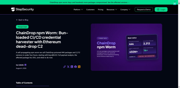 ChainDrop: как взлом Keyv превратил npm в конвейер заражённых пакетов ChainDrop: как взлом Keyv превратил npm в конвейер заражённых пакетов