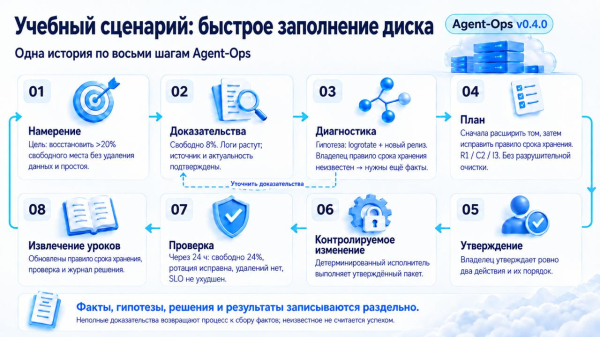 Agent-Ops 0.4.0: ИИ предлагает, человек решает, программа исполняет Agent-Ops 0.4.0: ИИ предлагает, человек решает, программа исполняет